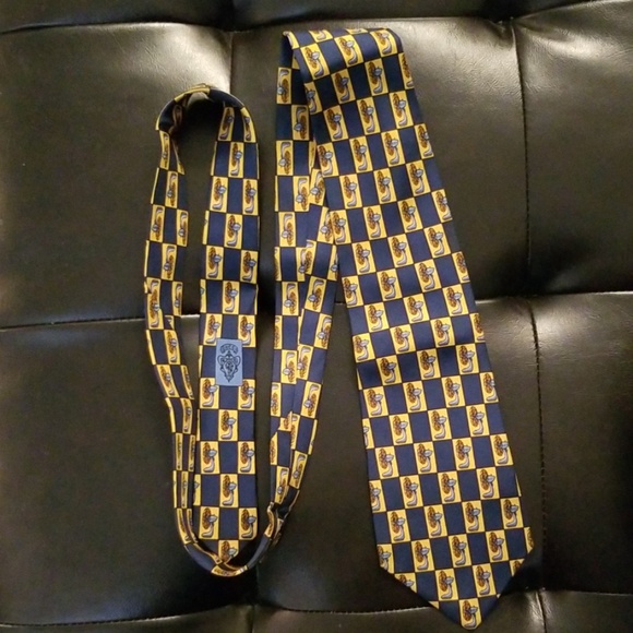 Gucci 100% Silk Tie Fan Pattern - RARE - Picture 5 of 5